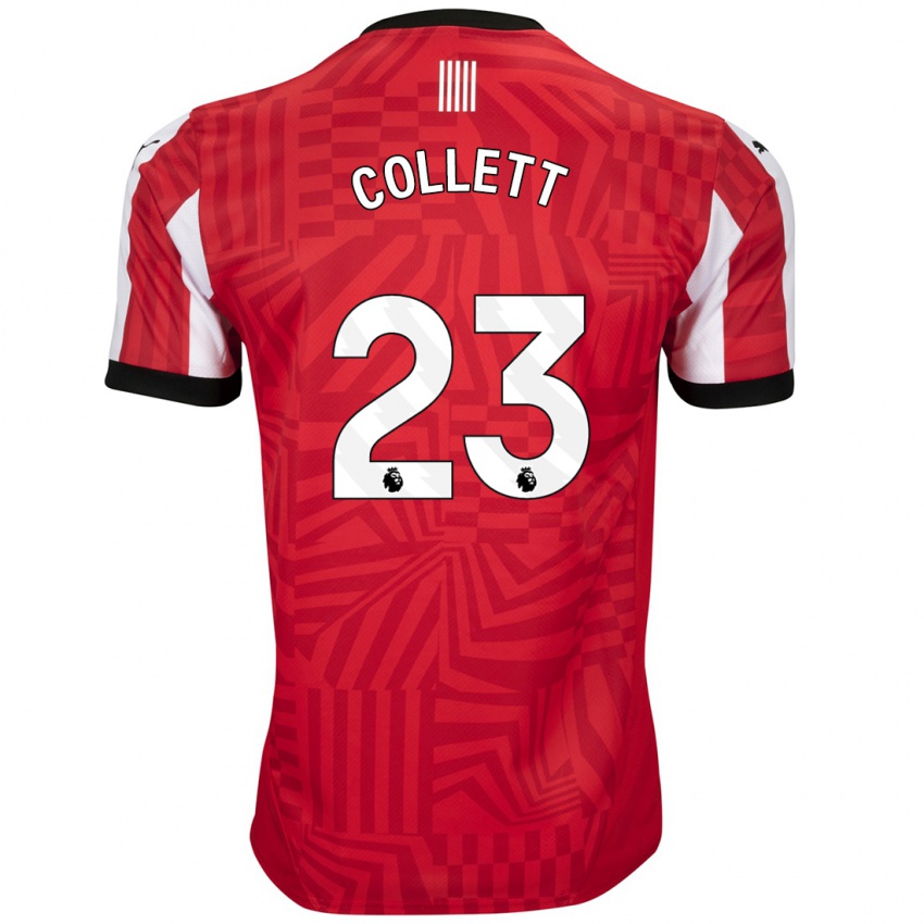 Kinderen Megan Collett #23 Rood Wit Thuisshirt Thuistenue 2024/25 T-Shirt