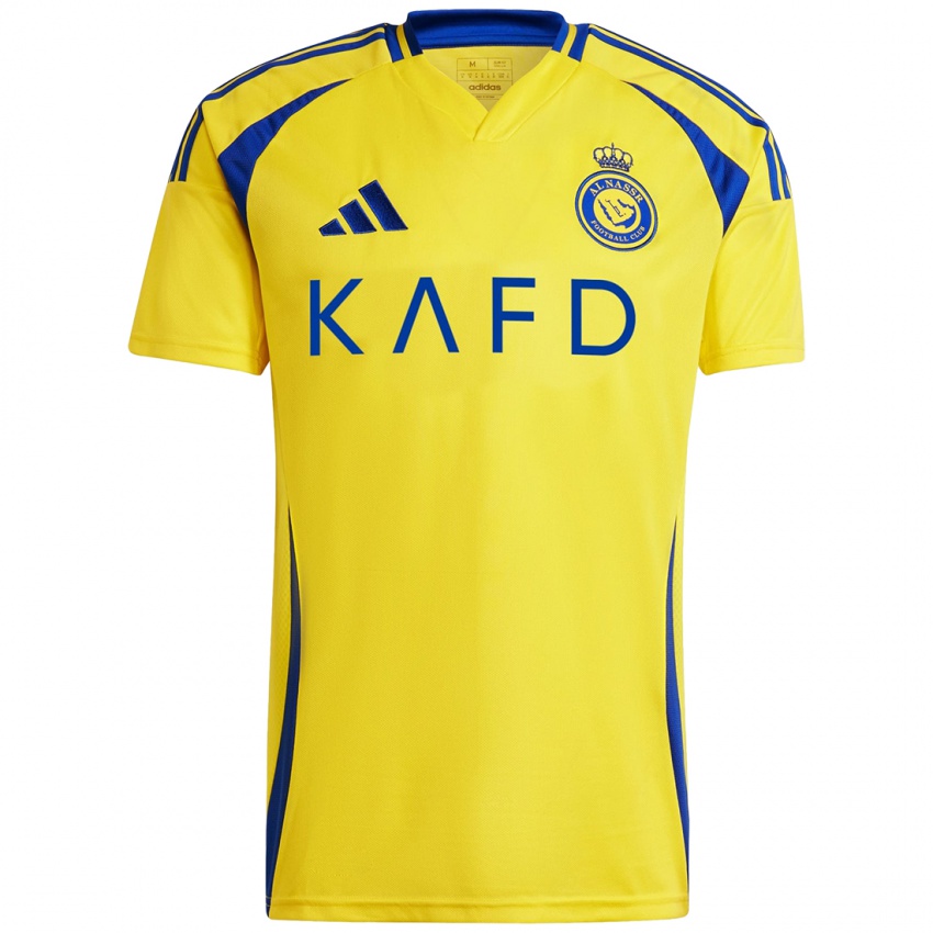 Kinderen Sadio Mane #10 Geel Blauw Thuisshirt Thuistenue 2024/25 T-Shirt