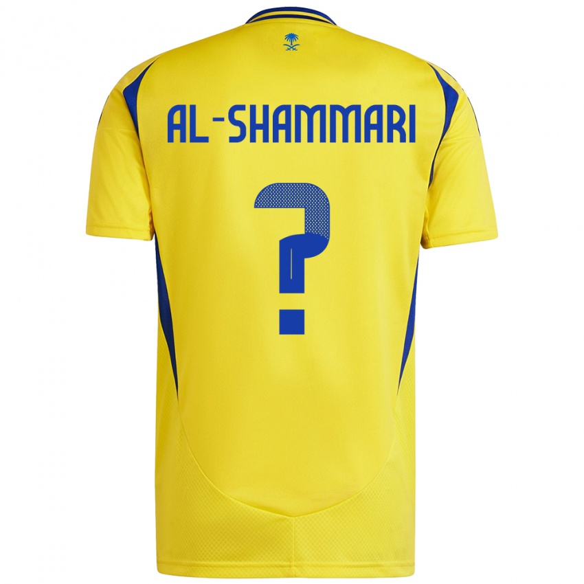 Kinderen Mansour Al-Shammari #0 Geel Blauw Thuisshirt Thuistenue 2024/25 T-Shirt