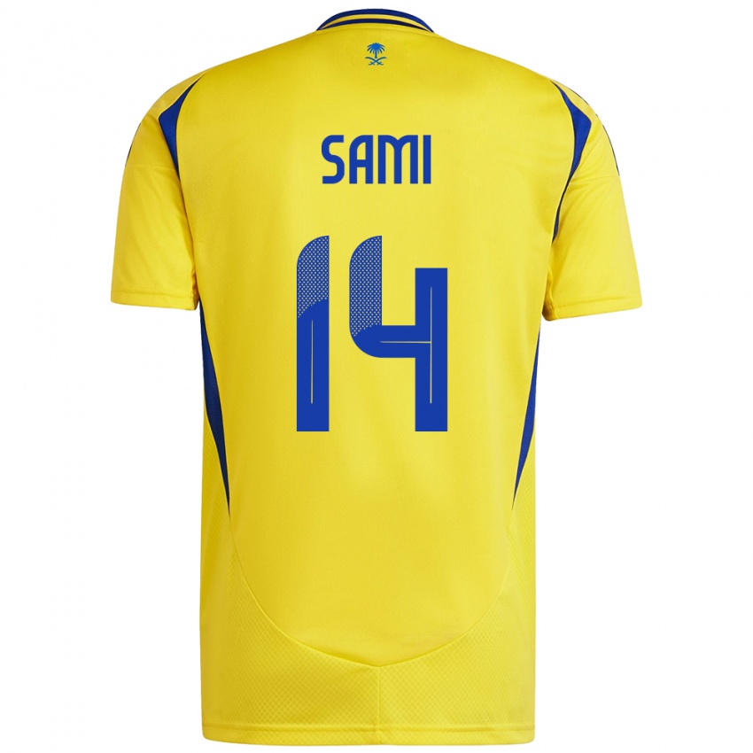 Kinderen Sami Al-Najei #14 Geel Blauw Thuisshirt Thuistenue 2024/25 T-Shirt