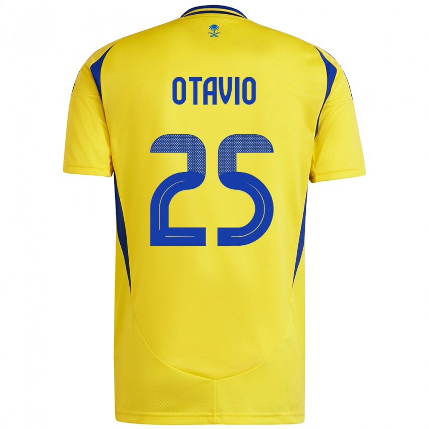 Kinderen Otavio #25 Geel Blauw Thuisshirt Thuistenue 2024/25 T-Shirt