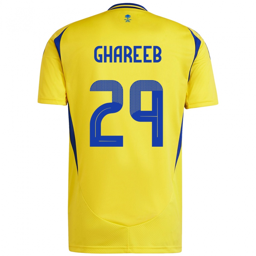 Kinderen Abdulrahman Ghareeb #29 Geel Blauw Thuisshirt Thuistenue 2024/25 T-Shirt