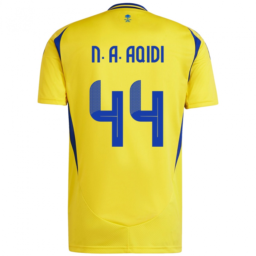 Kinderen Nawaf Al-Aqidi #44 Geel Blauw Thuisshirt Thuistenue 2024/25 T-Shirt