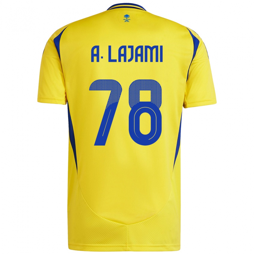 Kinderen Ali Lajami #78 Geel Blauw Thuisshirt Thuistenue 2024/25 T-Shirt