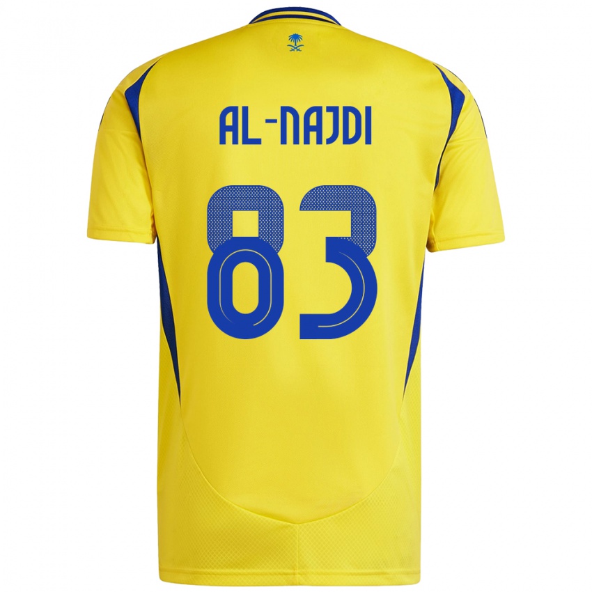 Kinderen Salem Al-Najdi #83 Geel Blauw Thuisshirt Thuistenue 2024/25 T-Shirt