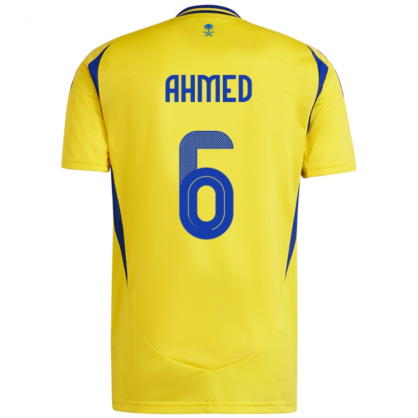 Kinderen Aseel Ahmed #6 Geel Blauw Thuisshirt Thuistenue 2024/25 T-Shirt