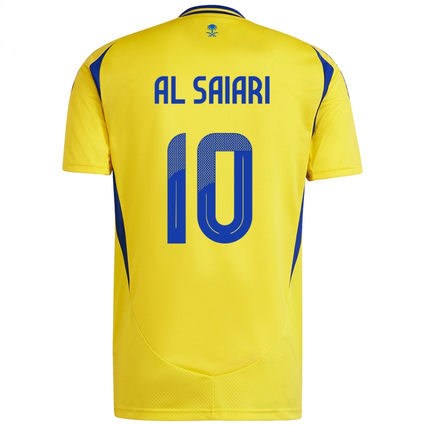 Kinderen Mubarkh Al-Saiari #10 Geel Blauw Thuisshirt Thuistenue 2024/25 T-Shirt