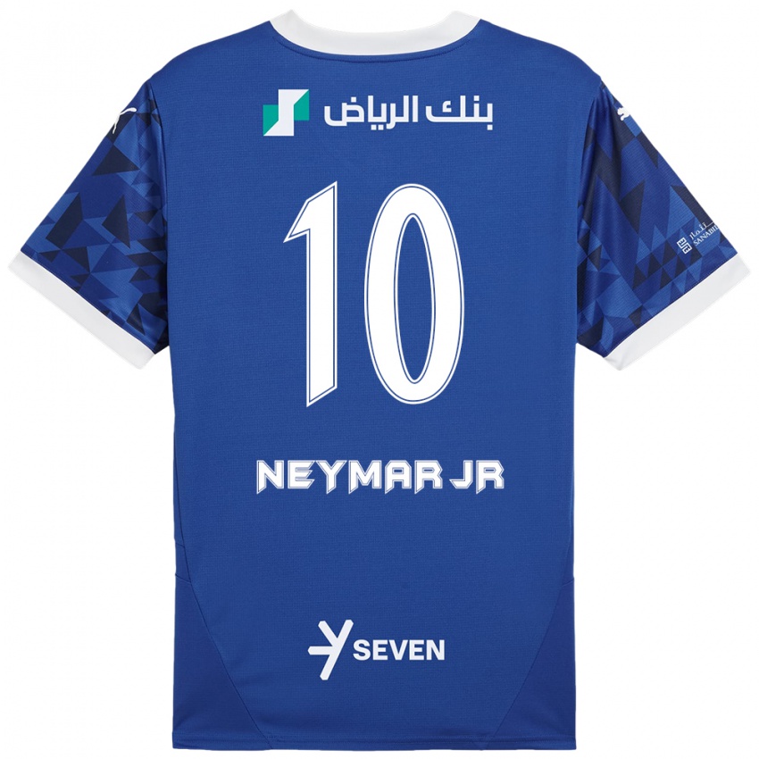 Kinderen Neymar #10 Donkerblauw Wit Thuisshirt Thuistenue 2024/25 T-Shirt