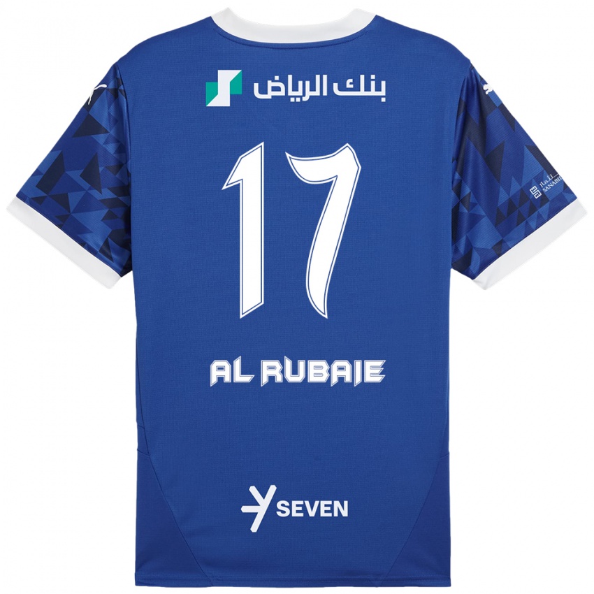 Kinderen Mohammed Al-Rubaie #17 Donkerblauw Wit Thuisshirt Thuistenue 2024/25 T-Shirt