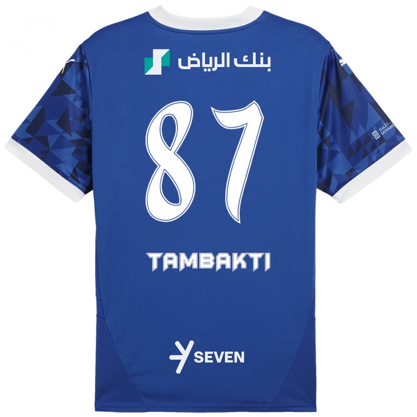 Kinderen Hassan Tambakti #87 Donkerblauw Wit Thuisshirt Thuistenue 2024/25 T-Shirt