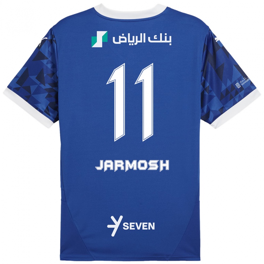 Kinderen Abdulaziz Jarmosh #11 Donkerblauw Wit Thuisshirt Thuistenue 2024/25 T-Shirt