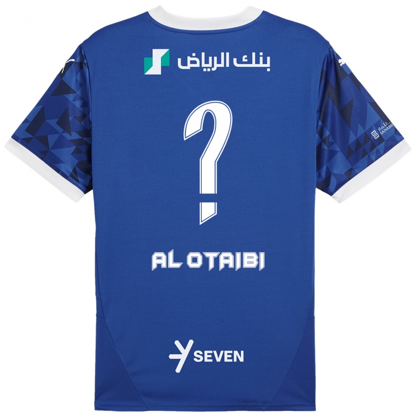 Kinderen Majd Al-Otaibi #0 Donkerblauw Wit Thuisshirt Thuistenue 2024/25 T-Shirt