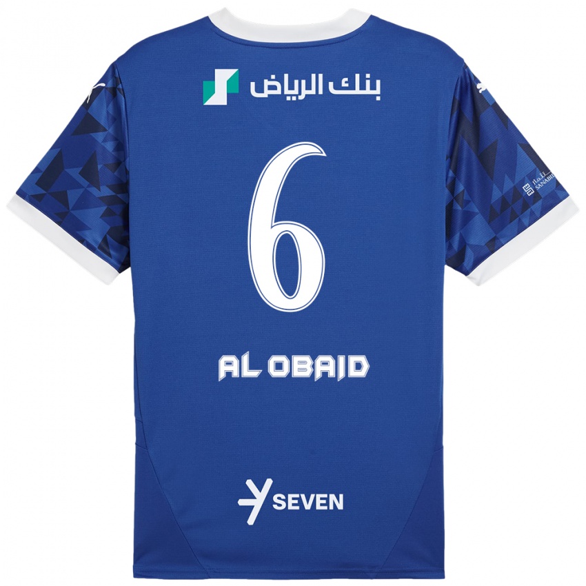 Kinderen Lulu Al-Obaid #6 Donkerblauw Wit Thuisshirt Thuistenue 2024/25 T-Shirt