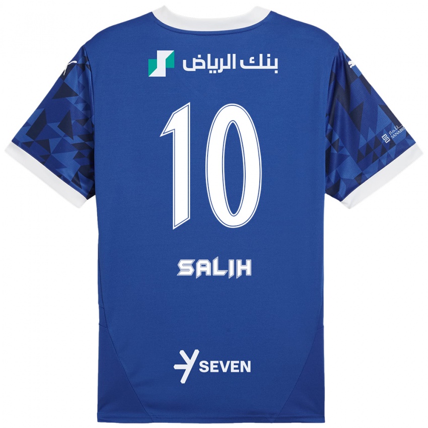 Kinderen Zakia Salih #10 Donkerblauw Wit Thuisshirt Thuistenue 2024/25 T-Shirt