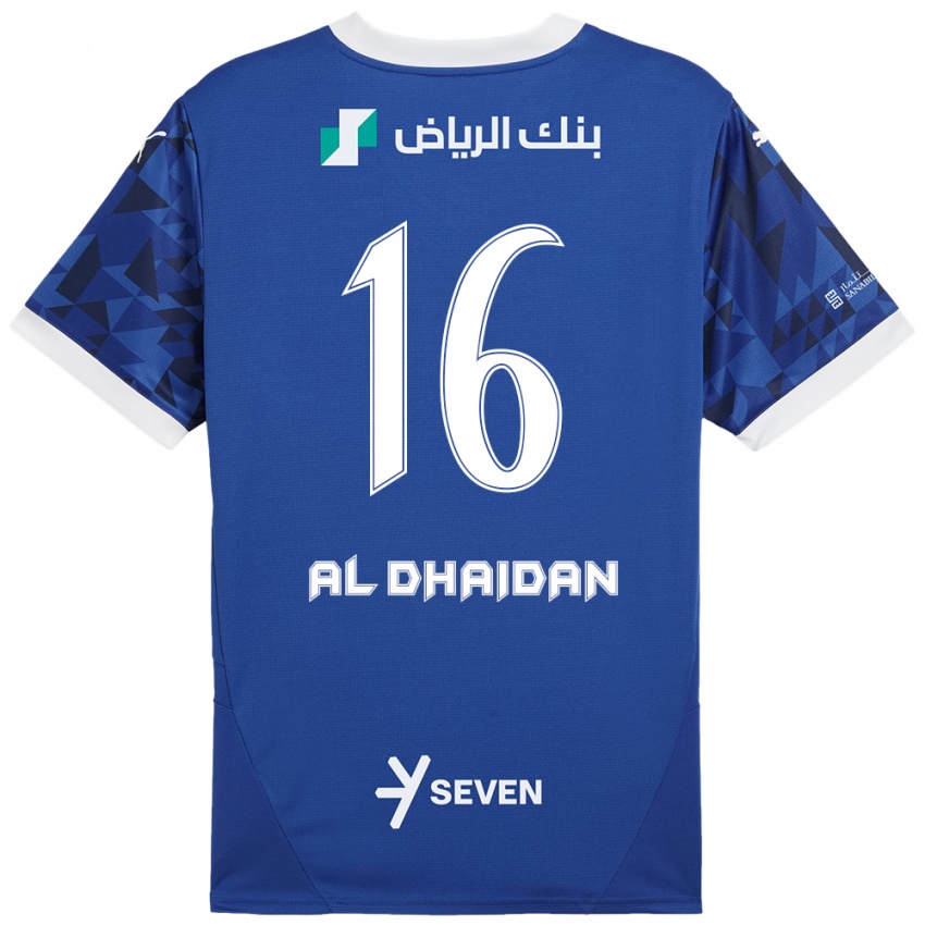 Kinderen Nadia Al-Dhaidan #16 Donkerblauw Wit Thuisshirt Thuistenue 2024/25 T-Shirt