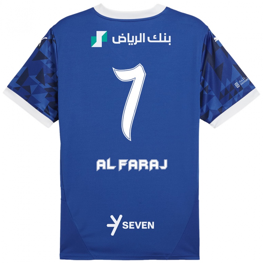 Kinderen Salman Al-Faraj #7 Donkerblauw Wit Thuisshirt Thuistenue 2024/25 T-Shirt