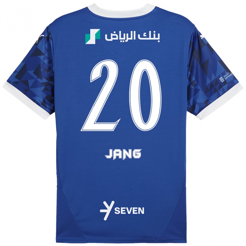 Kinderen Hyun-Soo Jang #20 Donkerblauw Wit Thuisshirt Thuistenue 2024/25 T-Shirt