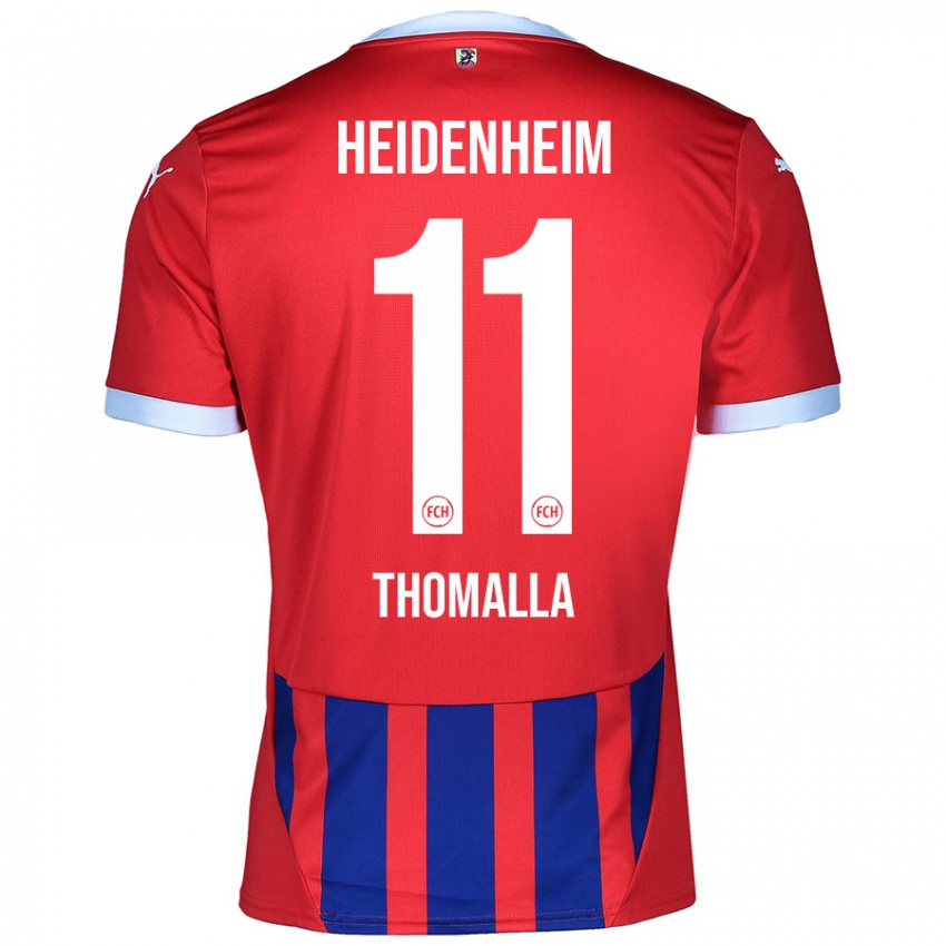 Kinderen Denis Thomalla #11 Rood Blauw Thuisshirt Thuistenue 2024/25 T-Shirt