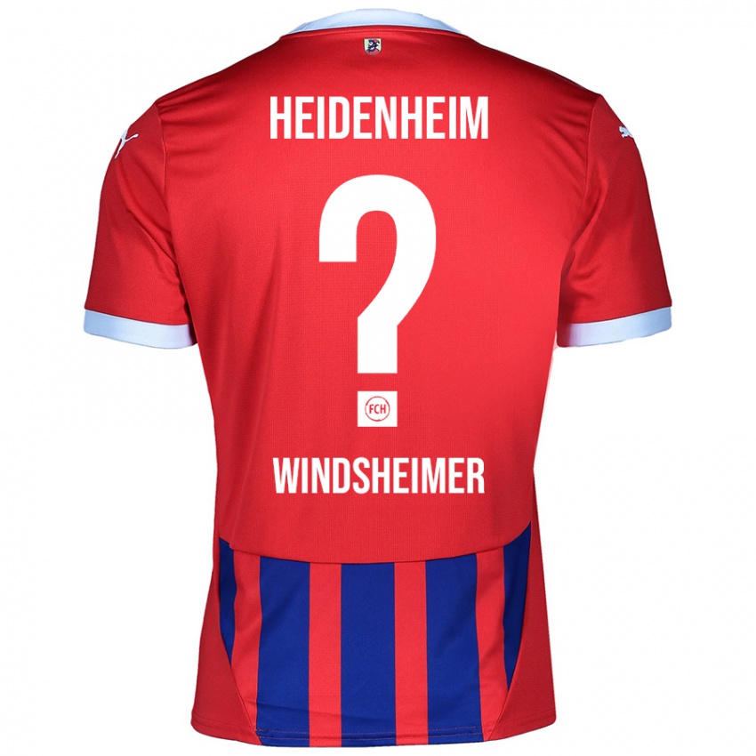 Kinderen Tim Windsheimer #0 Rood Blauw Thuisshirt Thuistenue 2024/25 T-Shirt