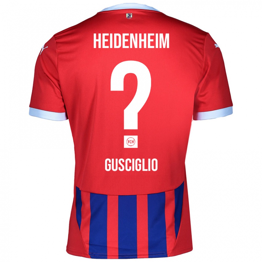 Kinderen Alessio Gusciglio #0 Rood Blauw Thuisshirt Thuistenue 2024/25 T-Shirt