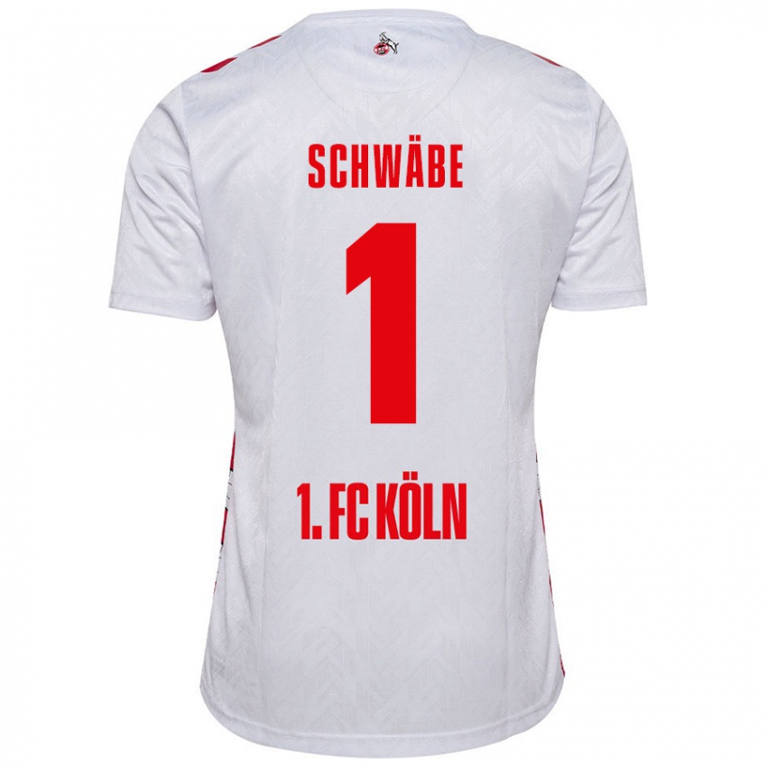 Kinderen Marvin Schwäbe #1 Wit Rood Thuisshirt Thuistenue 2024/25 T-Shirt