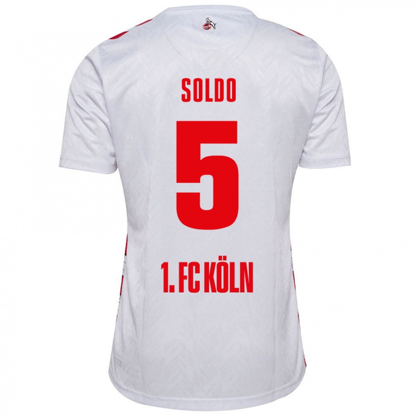 Kinderen Nikola Soldo #5 Wit Rood Thuisshirt Thuistenue 2024/25 T-Shirt