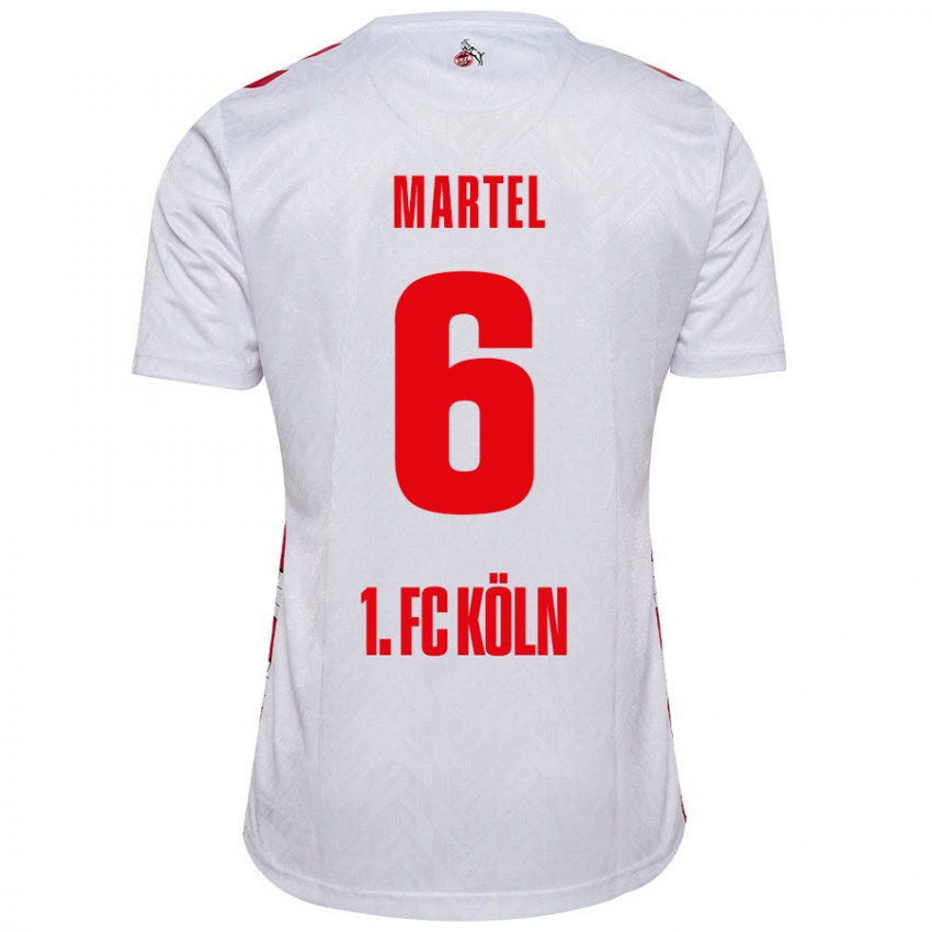 Kinderen Eric Martel #6 Wit Rood Thuisshirt Thuistenue 2024/25 T-Shirt