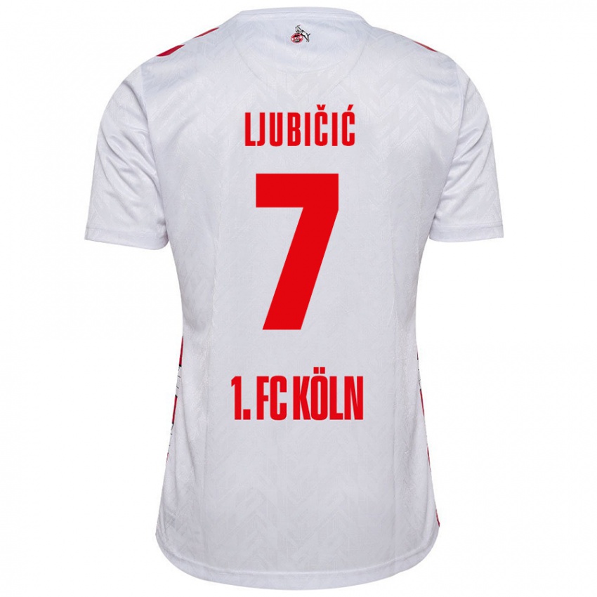 Kinderen Dejan Ljubicic #7 Wit Rood Thuisshirt Thuistenue 2024/25 T-Shirt