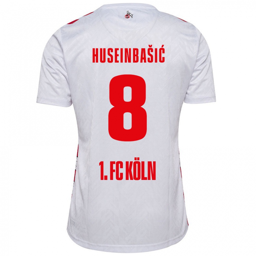 Kinderen Denis Huseinbasic #8 Wit Rood Thuisshirt Thuistenue 2024/25 T-Shirt