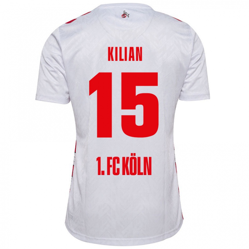 Kinderen Luca Kilian #15 Wit Rood Thuisshirt Thuistenue 2024/25 T-Shirt