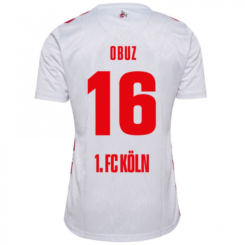 Kinderen Marvin Obuz #16 Wit Rood Thuisshirt Thuistenue 2024/25 T-Shirt