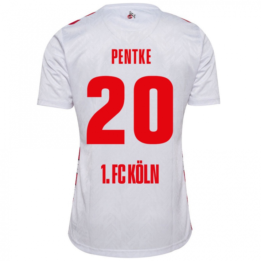 Kinderen Philipp Pentke #20 Wit Rood Thuisshirt Thuistenue 2024/25 T-Shirt