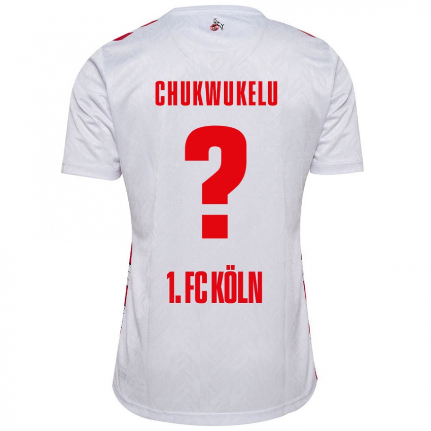 Kinderen Chinedu Chukwukelu #0 Wit Rood Thuisshirt Thuistenue 2024/25 T-Shirt