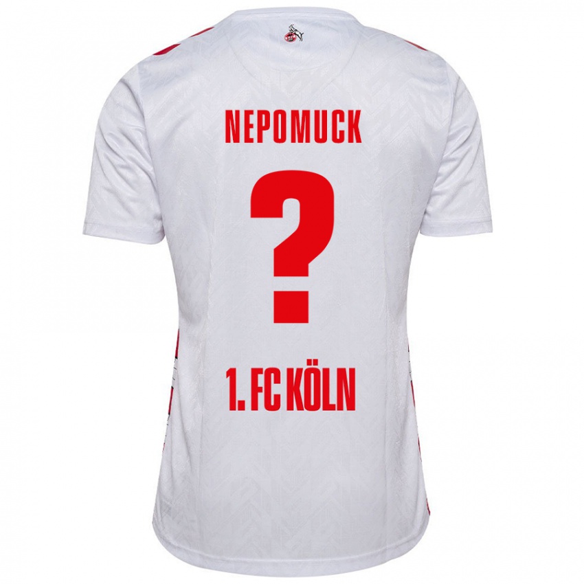 Kinderen Simon Nepomuck #0 Wit Rood Thuisshirt Thuistenue 2024/25 T-Shirt