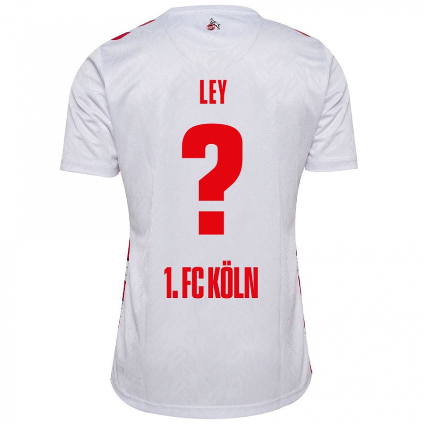 Kinderen Benjamin Ley #0 Wit Rood Thuisshirt Thuistenue 2024/25 T-Shirt