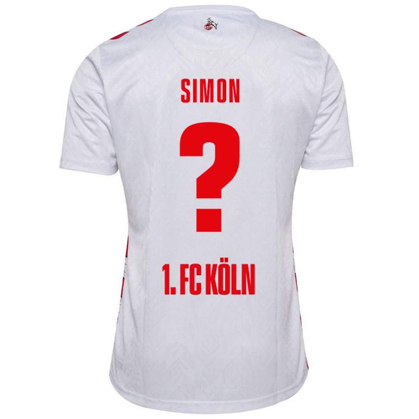 Kinderen Josias Simon #0 Wit Rood Thuisshirt Thuistenue 2024/25 T-Shirt