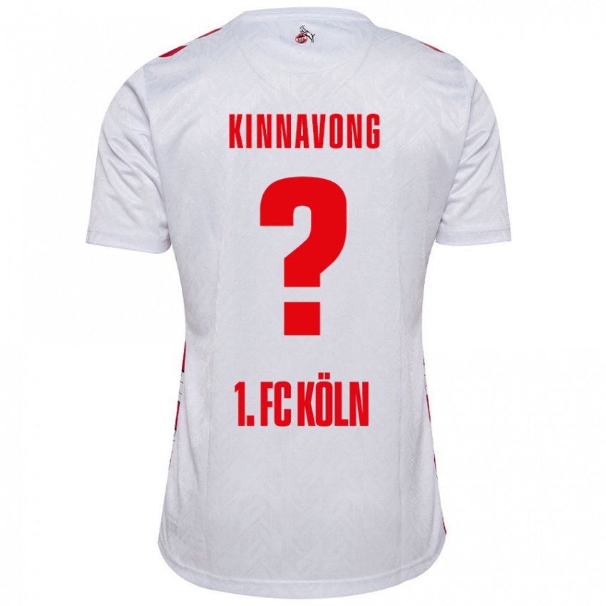 Kinderen Jordan Kinnavong #0 Wit Rood Thuisshirt Thuistenue 2024/25 T-Shirt