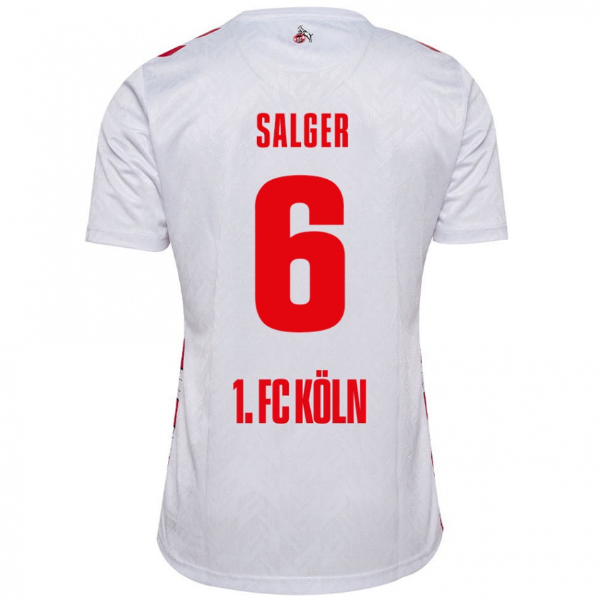 Kinderen Stephan Salger #6 Wit Rood Thuisshirt Thuistenue 2024/25 T-Shirt