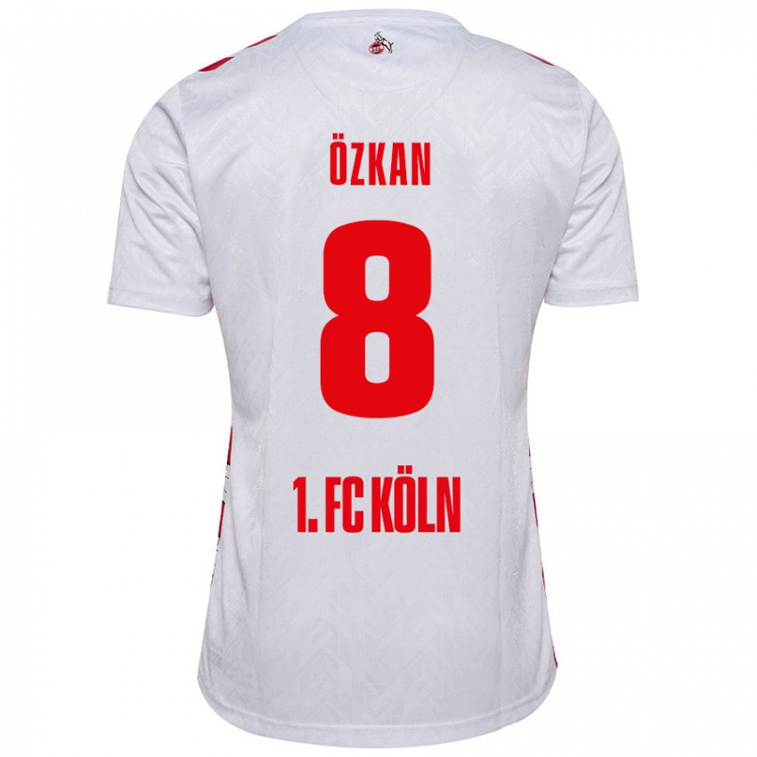 Kinderen Mikail Özkan #8 Wit Rood Thuisshirt Thuistenue 2024/25 T-Shirt