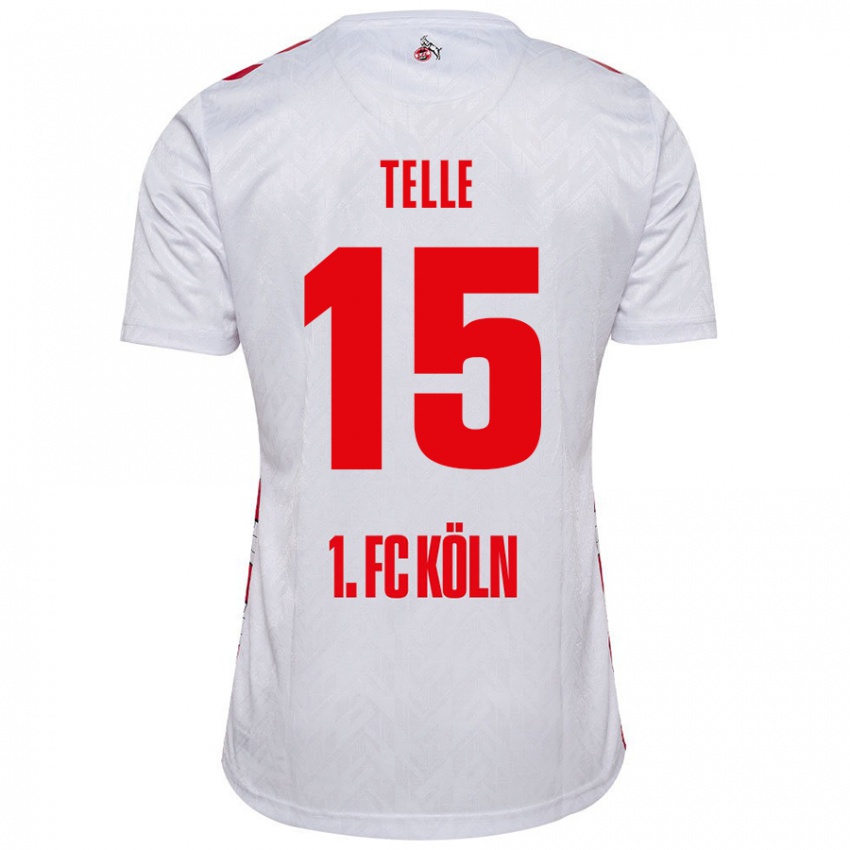 Kinderen Neo Telle #15 Wit Rood Thuisshirt Thuistenue 2024/25 T-Shirt