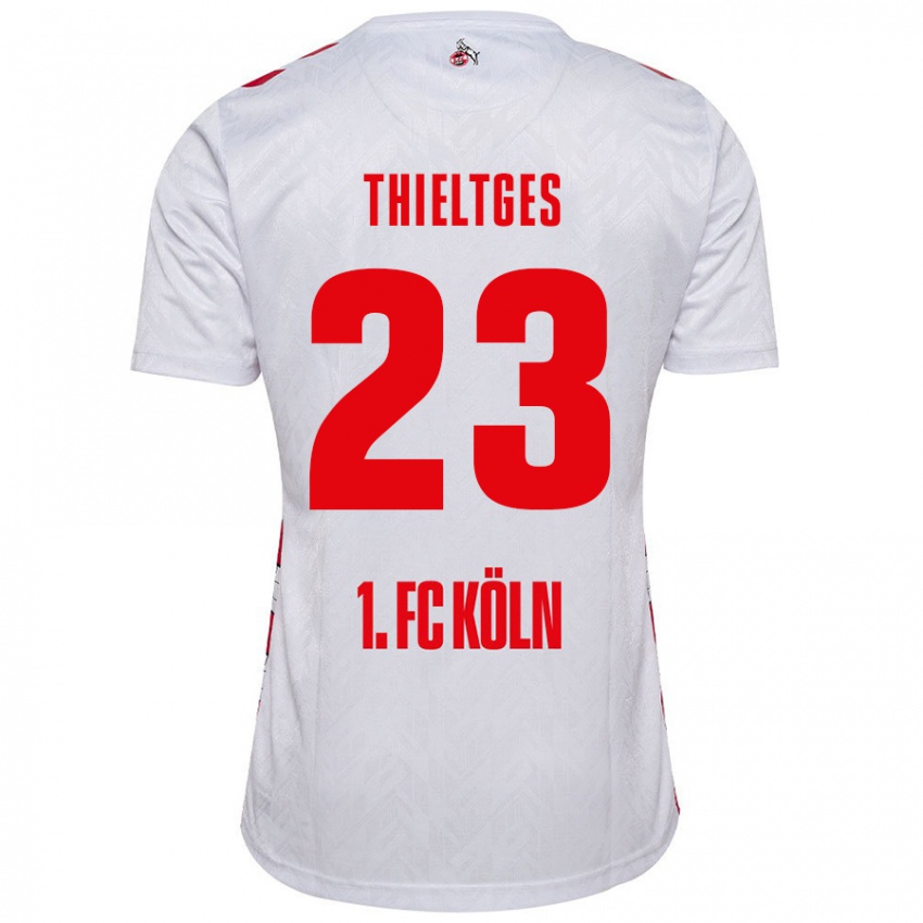 Kinderen Phil Thieltges #23 Wit Rood Thuisshirt Thuistenue 2024/25 T-Shirt