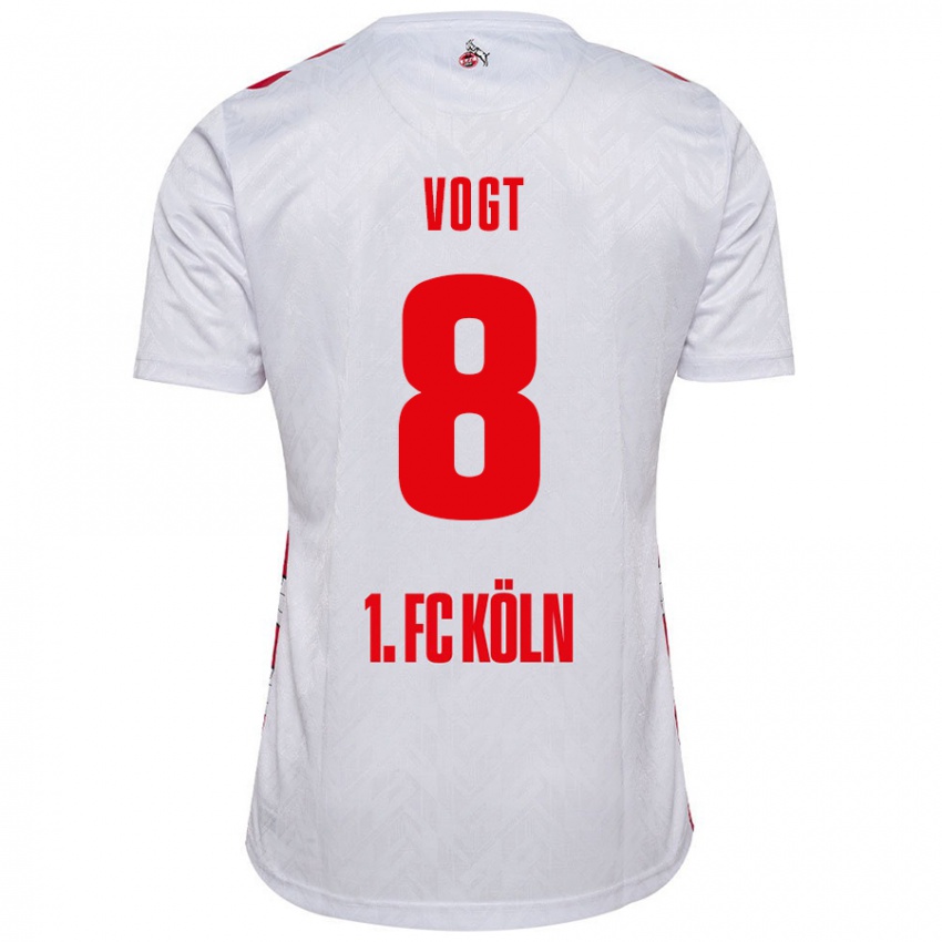 Kinderen Laura Vogt #8 Wit Rood Thuisshirt Thuistenue 2024/25 T-Shirt