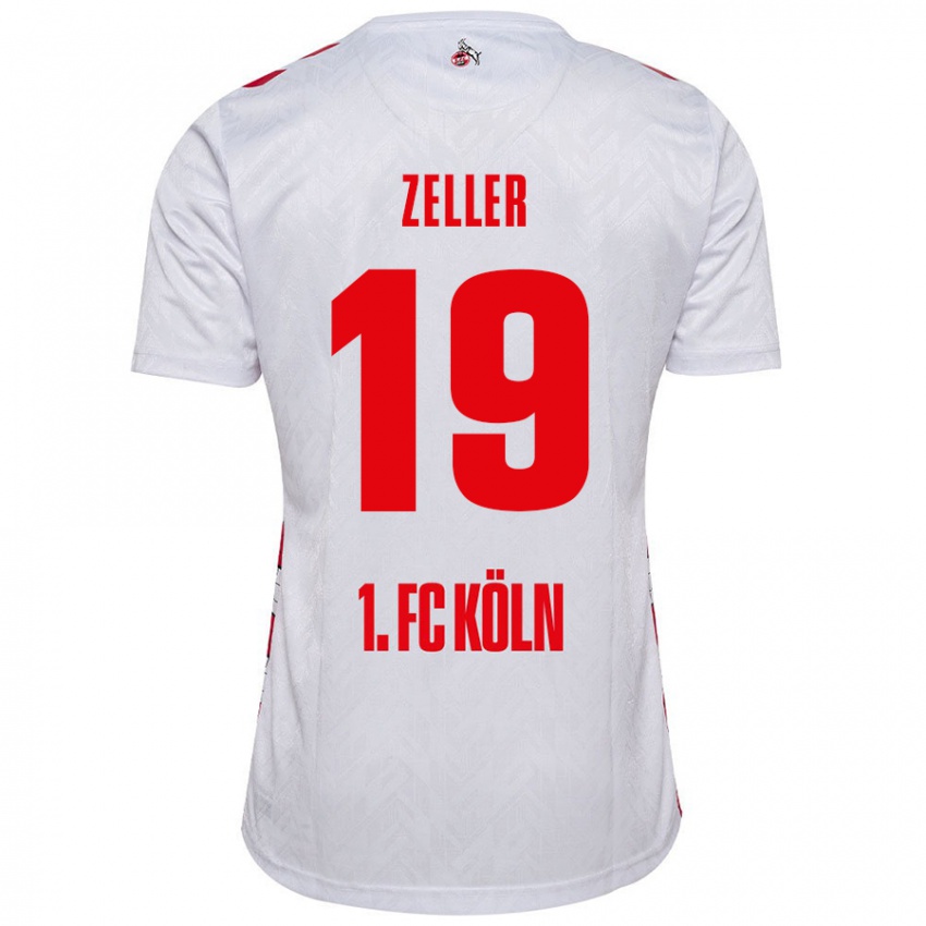 Kinderen Dóra Zeller #19 Wit Rood Thuisshirt Thuistenue 2024/25 T-Shirt