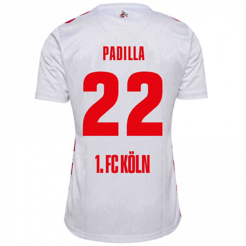 Kinderen Natalia Padilla #22 Wit Rood Thuisshirt Thuistenue 2024/25 T-Shirt