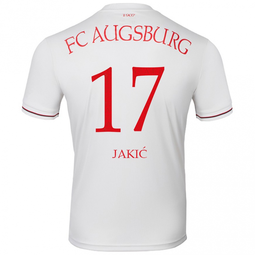 Kinderen Kristijan Jakic #17 Wit Thuisshirt Thuistenue 2024/25 T-Shirt