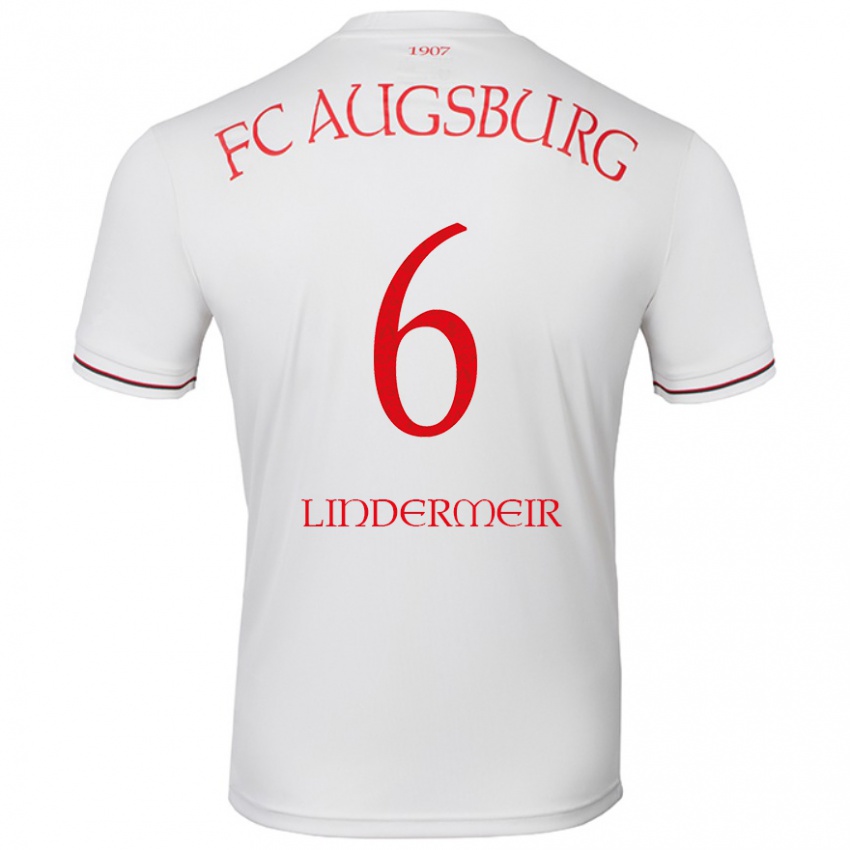 Kinderen Dominik Lindermeir #6 Wit Thuisshirt Thuistenue 2024/25 T-Shirt