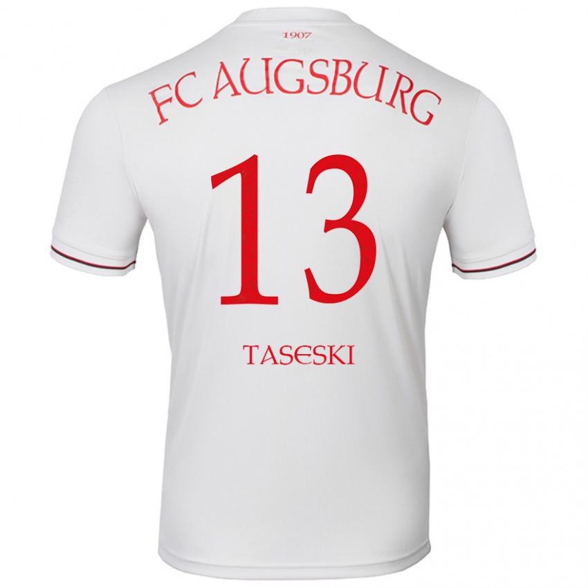 Kinderen Kristijan Taseski #13 Wit Thuisshirt Thuistenue 2024/25 T-Shirt