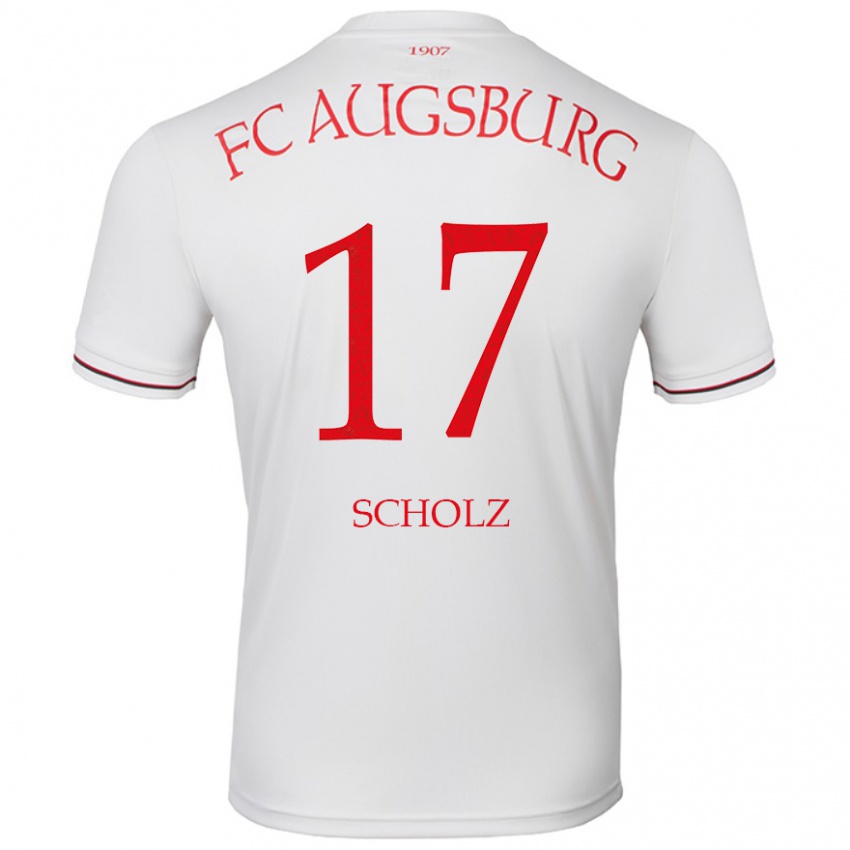 Kinderen Jerome Scholz #17 Wit Thuisshirt Thuistenue 2024/25 T-Shirt