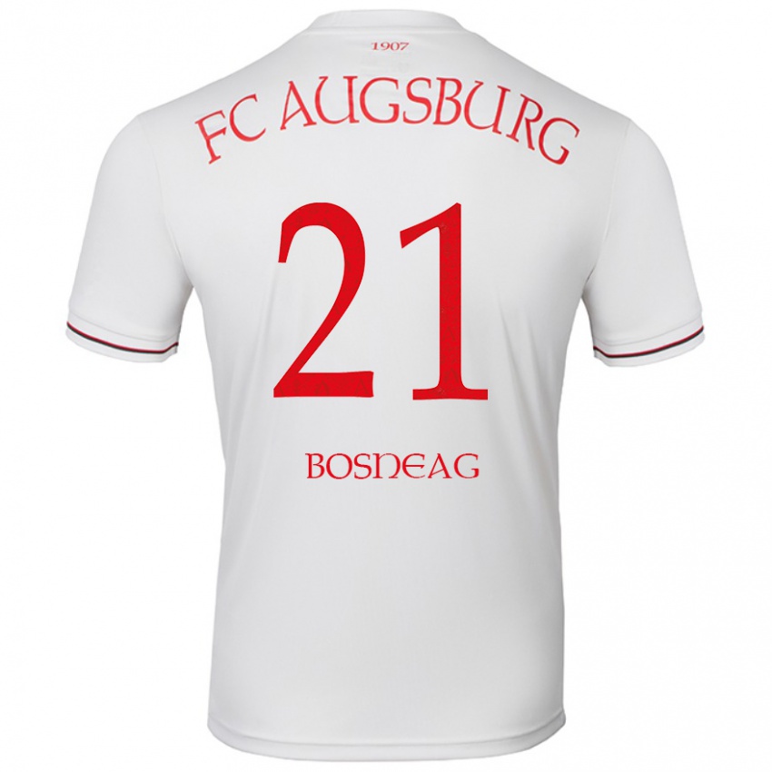 Kinderen Ioan Boșneag #21 Wit Thuisshirt Thuistenue 2024/25 T-Shirt