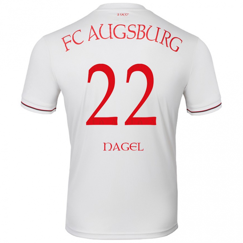 Kinderen Timo Nagel #22 Wit Thuisshirt Thuistenue 2024/25 T-Shirt